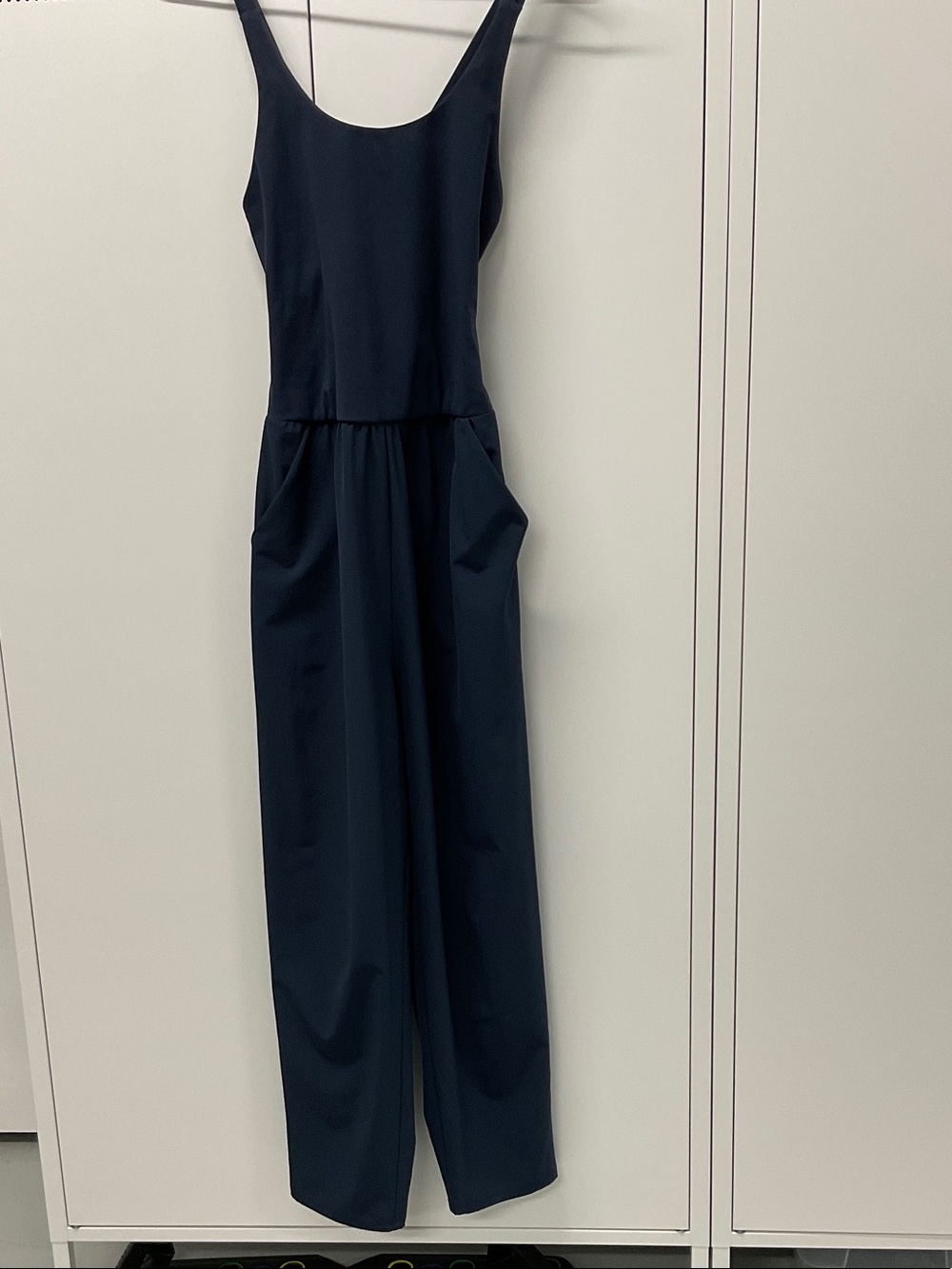 Sincerly Jules Navy Sleeveless Wide-Leg Jumpsuit